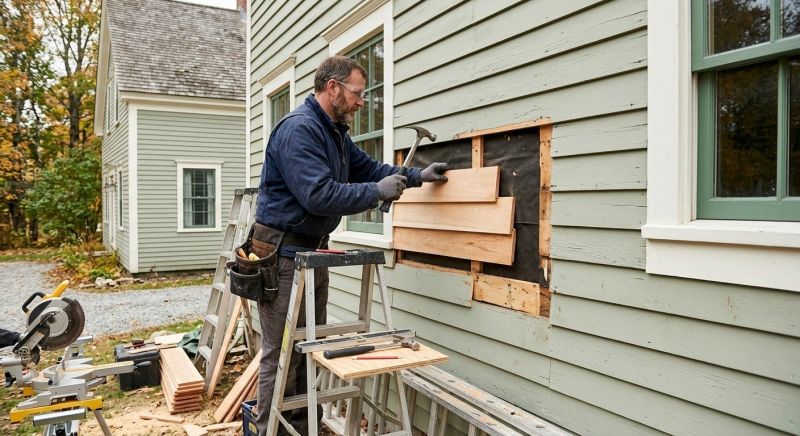 Composite Siding Installation